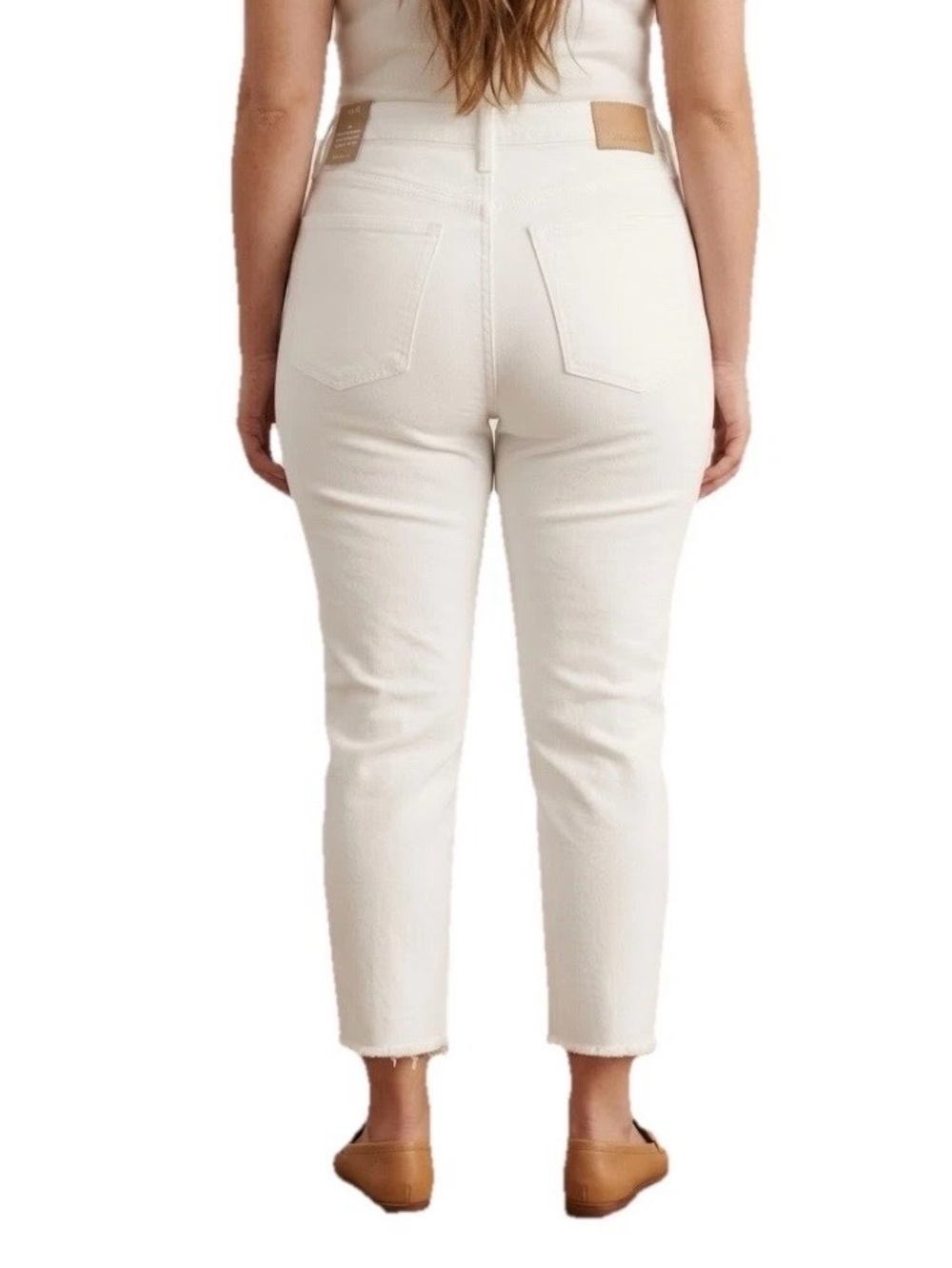 Madewell The high rise slim cropped boyfriend jeans size 31  White New